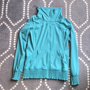 (REI) Adorable Long Ruffled Zip Jacket - Women’s SIZE MEDIUM